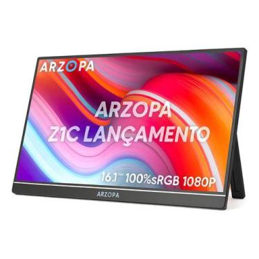 Imagem de Monitor Portátil Ultra Slim Fino Ips Arzopa Z1c Gamer 16.1 Polegadas 1