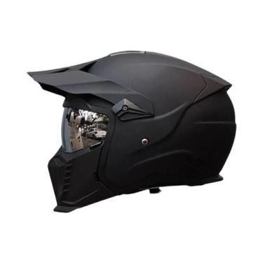 Imagem de Capacete De Motocicleta Retrô Aprovado Pelo DOT Modular Multifuncional