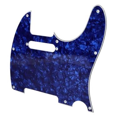 Imagem de XUXHOU Pickguard de Guitarra Elétrica, Placa Protetora de Pvc Durável para Telecaster Tl, Placa Protetora para Prática e Desempenho de Guitarrista (GQ231 Pérola Azul)
