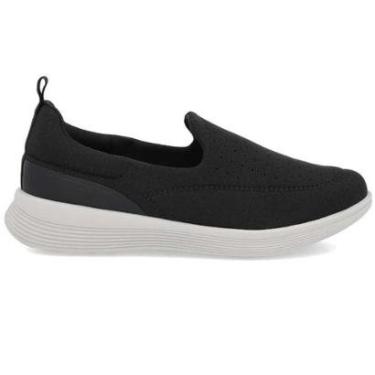 Imagem de Tênis Casual Feminino Slip On Preto Usaflex AN03001-Feminino
