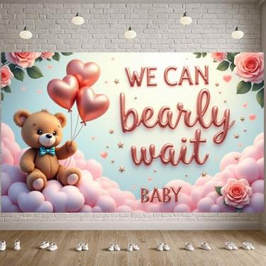 Imagem de Tema Urso de Pelúcia Chuveiro Tema Romântico Banner Urso de Pelúcia Banner Nuvens Rosa Decoração Romântica Para Decoração Interior Chuveiro