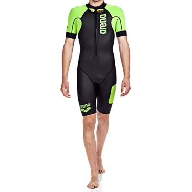 Imagem de Arena Roupa de mergulho para natação, preto/verde fluo, médio