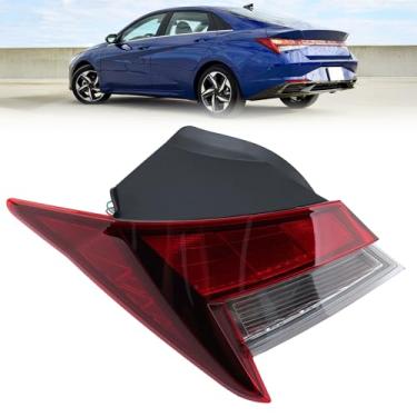 Imagem de Clidr Luz traseira para Hyundai Elantra 2021-2023 SEL/SE/SEL Lâmpada traseira externa de halogênio híbrido substitui 92401-AB000 HY2804169 lado esquerdo do motorista