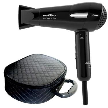 Imagem de Secador De Cabelo Britania Ions 1200w Dobravel Mini Viagem Bivolt Com 