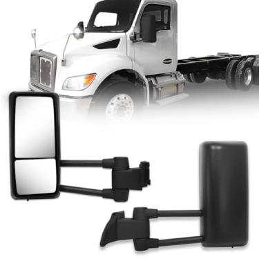 Imagem de Sterlix Espelho retrovisor de porta para Kenworth T480 espelhos de substituição do lado direito do motorista para Kenworth Truck Retrovisor de porta ajustável aquecido para acessórios de caminhão T480