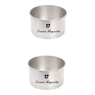 Imagem de 2X Kit 2  Duas  Assadeira Forma Bolo Redonda Alta 17 X 10 G9