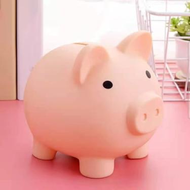 Imagem de Cofrinho mealheiro, pode armazenar 340 moedas, usado para armazenamento de moedas de bolso (cor de carne)