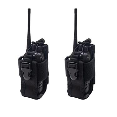 Imagem de HEOPBIRD Coldre Para Rádio, Suporte Para Rádio Molle, Bolsa Universal Para Walkie Talkie, Cinto De Serviço, Cinto Tático De Nylon Para Rádio Bidirecional Da Polícia Para Baofeng, Motorola, Kenwood,