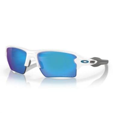 Imagem de Óculos de Sol Oakley Flak 2.0 Polished White Prizm Sapphire-Masculino