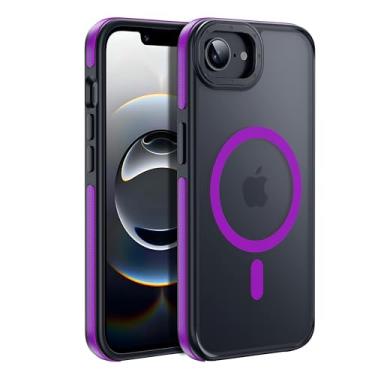 Imagem de Yzoiko Capa magnética forte para iPhone 16E [proteção de nível militar 5X para iPhone 16E] Capa fina e translúcida à prova de choque compatível com MagSafe para iPhone 16E-6,1 polegadas, amortecedor