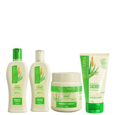 Imagem de Kit Sh, Cond, Banho Creme, Final Cachos 250ml - Bio Extratus
