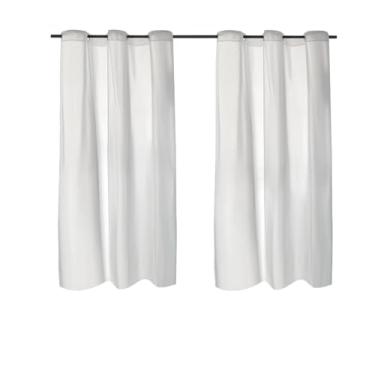 Imagem de Cortina Nobre Lar com Ilhós, 270x180cm, 100% Poliéster com PVC (Branco)