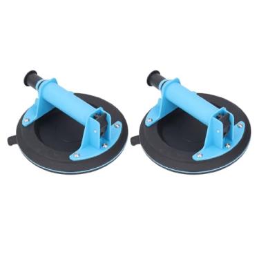 Imagem de Ymiko Pacote Com 2 Ventosas de Vidro de 8 "Com Retenção de Vácuo Industrial, Capacidade de 440 Lb para Levantamento de Ladrilhos, Pára-brisas Automotivos, Lajes de Granito e Superfícies Planas