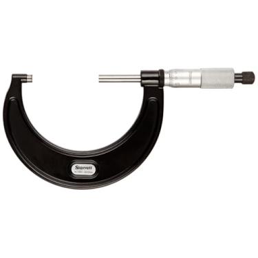 Imagem de starrett 436.1 Série Fora micrómetro, Ratchet Stop, Lock nut, Carbide Rostos, polegadas, 1