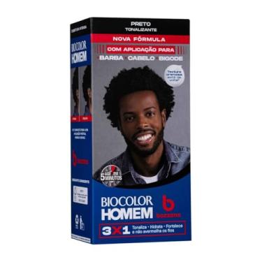 Imagem de Biocolor Homem Tonalizante De Cabelo Masculino Bozzano Preto