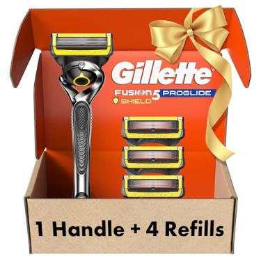 Imagem de Gillette ProGlide Shield cabo de barbear masculino + 4 refis de lâmina, presentes de Natal para homens