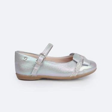 Imagem de Sapatilha Pampili Bailarina Strass Prata Holográfica 188.645-Feminino