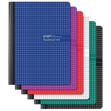 Imagem de Office Depot® Brand Composition Book, 7 1/4" x 9 3/4, 1 Subject, Quadrille Ruled, 160 Pages (80 Sheets), Assorted Colors