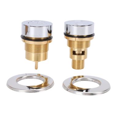 Imagem de Asixxsix Botão de Interruptor de Ar de Pressão de Cobre, Design de Controle Pneumático, Construção de Cobre à Prova de Ferrugem, para Sistemas de Banheira de Spa e Descarte de Lixo