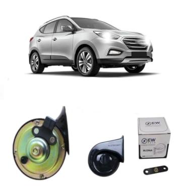 Imagem de BUZINA AUTOMOTIVA CARACOL COM PLUG 2 PINOS E CONECTOR PARA IX35 2010 >2016 - TIGER AUTO