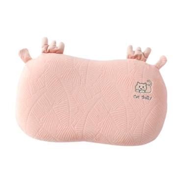 Imagem de FytStycale Travesseiro Cervical para Quem Dorme de Lado, Leve, com Capa Lavável, Fofo, em Espuma Viscoelástica, Macio, para Uso Doméstico e para os Ombros, Rosa