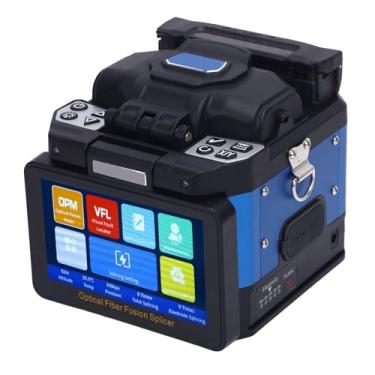 Imagem de Cryfokt Splicer de Fusão de Fibra óptica Poderoso 6 Motores FTTH Splicer de Fusão Automático para Aplicações Personalizadas (Plugue americano AC100-240V)