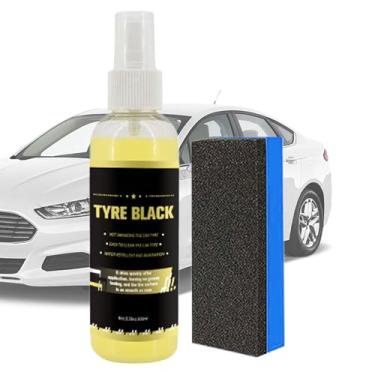Imagem de Revestimento Para Pneus - 100 ml Revestimento De Longa Duração - Limpiador Pneus Pretos com Esponja - Para Limpeza Automóvel Camião SUV e Cuidados Manutenção Jantes