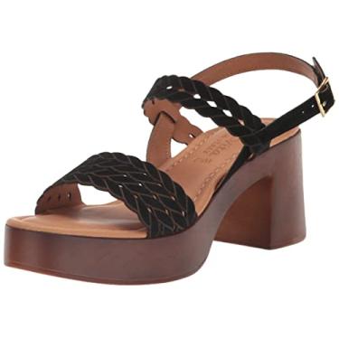 Imagem de Bella Vita Made in Italy Sandália feminina de salto Jud-Italy, couro de camurça preta, 8,5 largo, Couro de camurça preta, 8.5 Wide