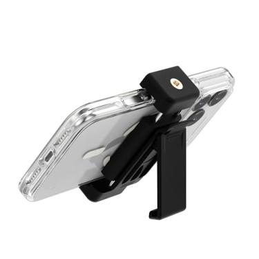 Imagem de BAISRKE Coldre de telefone e clipe de cinto geração 2 - ajuste mais largo (3,7 pol/95 mm) serve para iPhone 17 Pro Max, Galaxy S25 | Rotação de 360° + suporte + rosca de tripé de 1/10.2 cm | Borracha