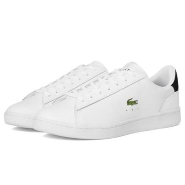 Imagem de Lacoste Tênis masculino Carnaby de couro, Branco/preto, 42