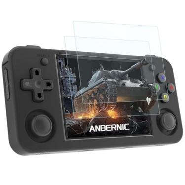 Imagem de Futanwei Película protetora de tela para RG35XX H, [2 unidades] película de vidro temperado HD [dureza 9H] [antiarranhões] compatível com GiipGoop Ayhgicxt Aivuidbs GameLo Anbernic RG35XX H console de