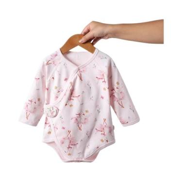 Imagem de Body De Algodão De Manga Longa Para Bebê Recém-Nascido, Roupas De Prim