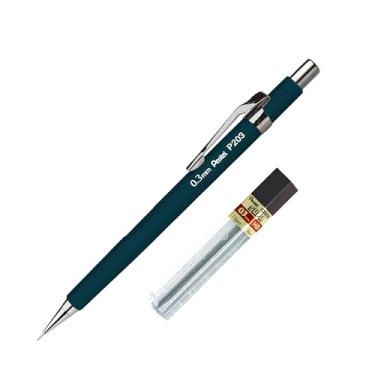 Imagem de Pentel Lapiseira P200 Cores Tradicionais Japonesas 0.3mm Aitetsuirô Azul + 1 Grafite SM/P203-JCM