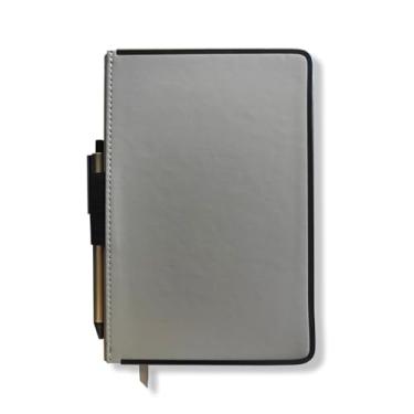 Imagem de Fina Ideia - Caderneta A5 Cinza com borda preta sem pauta