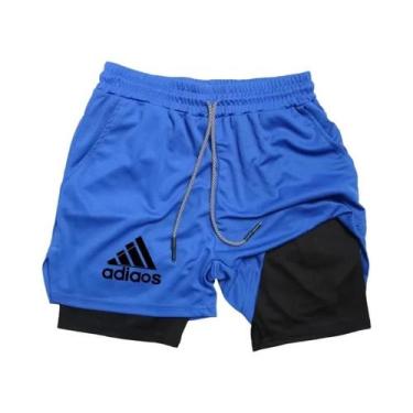 Imagem de Shorts Esportivos Masculinos De Secagem Rápida Para Corrida E Treiname