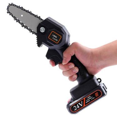 Imagem de Mini Moto Serra Elétrica Com Bateria Recarregável Portátil Potente - D