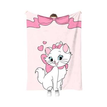 Imagem de Cobertor De Cama Com Estampa De Gato Anime, Edredom De Verão, Capa De 