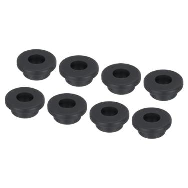Imagem de 8 peças de diâmetro de montagem de ilhós de borracha tipo T 25 mm ID 15 mm proteção de vedação plugues de furo flexível para tubo de cabo preto