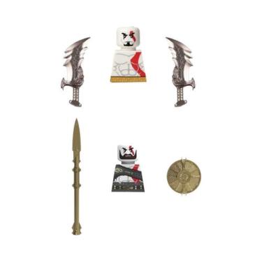 Imagem de Mini Figuras De Ação Kratos Geralt Ciri Compatíveis Com Blocos De Mont