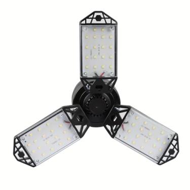Imagem de Luz LED para garagem, 3 painéis deformáveis 45 W luz do dia luminária LED para garagem, oficina