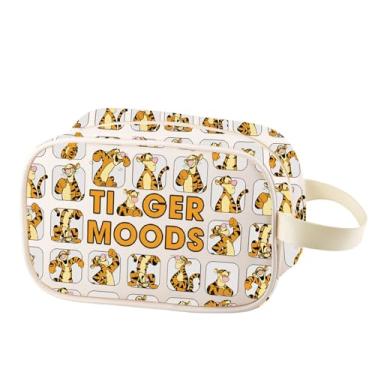 Imagem de BWWKTOP Bolsa tiracolo divertida de tigre para presente para amantes de tigre, presente para amantes de tigre, bolsa mensageiro, mercadoria de desenho animado, Tiger Moods-tm B, Bolsa tiracolo