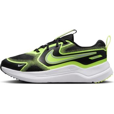 Imagem de Nike Tênis de corrida infantil Cosmic Runner (HM4402-005, preto/volt/cinza lobo), Preto/cinza lobo/Volt, 18