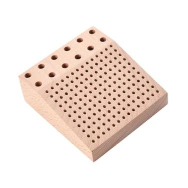 Imagem de WeiLaiKeQi Organizador de Bits para Chave de Fenda, Suporte Versátil e Robusto com 166 Furos, Reutilizável e Portátil, em Madeira, Ideal para Garagem Oficina.