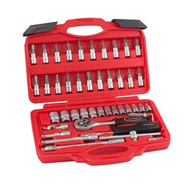 Imagem de Jogo Soquetes 1/4" 46 Peças, Corneta 3332146