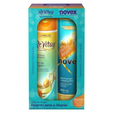 Imagem de Kit Vitay Novex Óleo de Argan Shampoo+Condicionador Embelleze 300mL