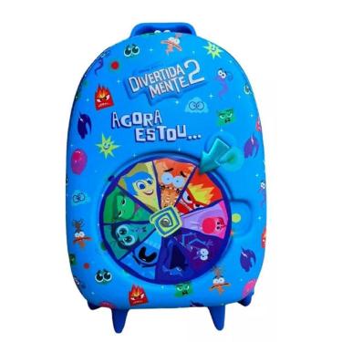 Imagem de MOCHILA CARRINHO RODAS TRIPLA DIVERTIDAMENTE ROLETA 3D MAXTOY-Feminino