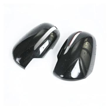Imagem de Compatível com suzuki sx4 s-cross 2015-2019 vitara 2015-2021 abs tampa do espelho lateral do carro asa tampa exterior porta guarnição adesivo peças(Carbon Look)