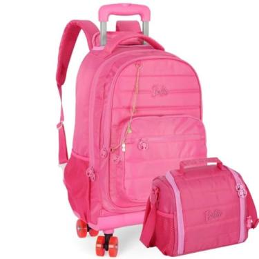 Imagem de Kit Mochila Rodinha e Lancheira Barbie By Luxcel Ref 47717