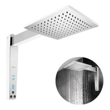 Imagem de Chuveiro Ducha Acqua Century Digital 7500w Branco Cromado 220v Lorenze