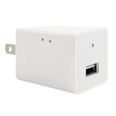 Imagem de elevctial Carregador USB interno inteligente sem fio pequeno 1080p WiFi câmera de segurança monitor de bebê, câmera de vigilância, detecção de movimento com aplicativo Live Feed